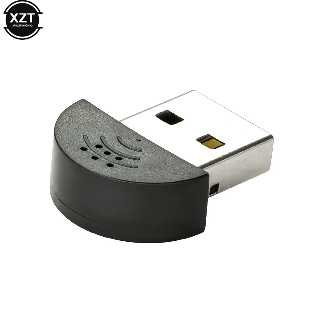 Super mini usb 2.0 microfone adaptador de áudio portátil estúdio discurso mic driver livre para portátil/notebook/pc/msn/skype