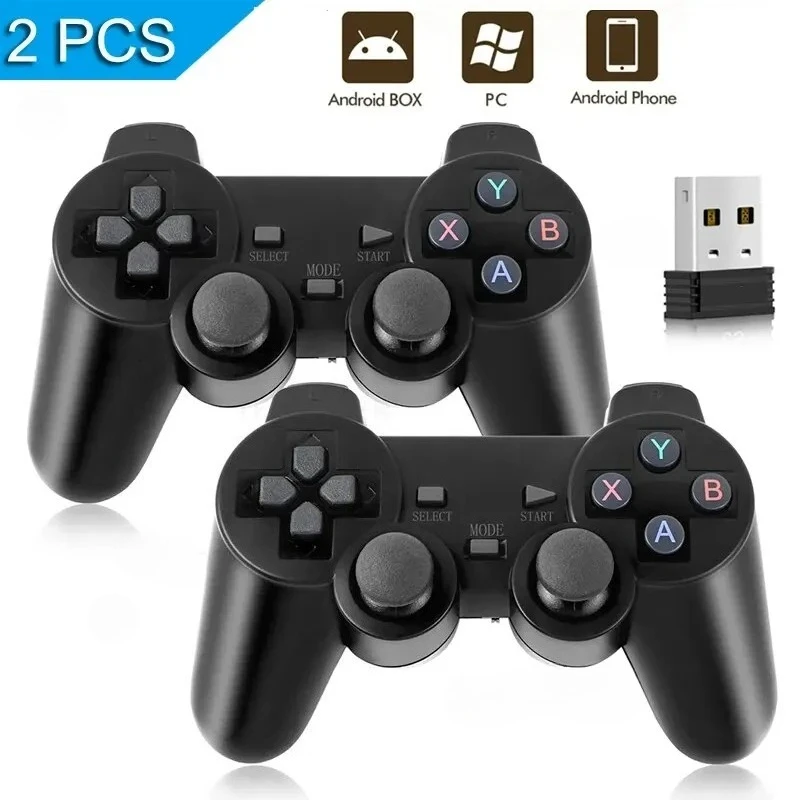 Controle Sem Fio USB 2.4G para PC, Android TV Box e Consoles - Acessório para Videogames