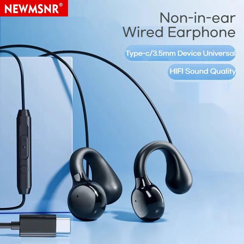 NOVO Fone de Ouvido com Fio Tipo C e 3.5mm, Estéreo, Esportivo, Handsfree, Headset Gamer com Microfone HD para Samsung