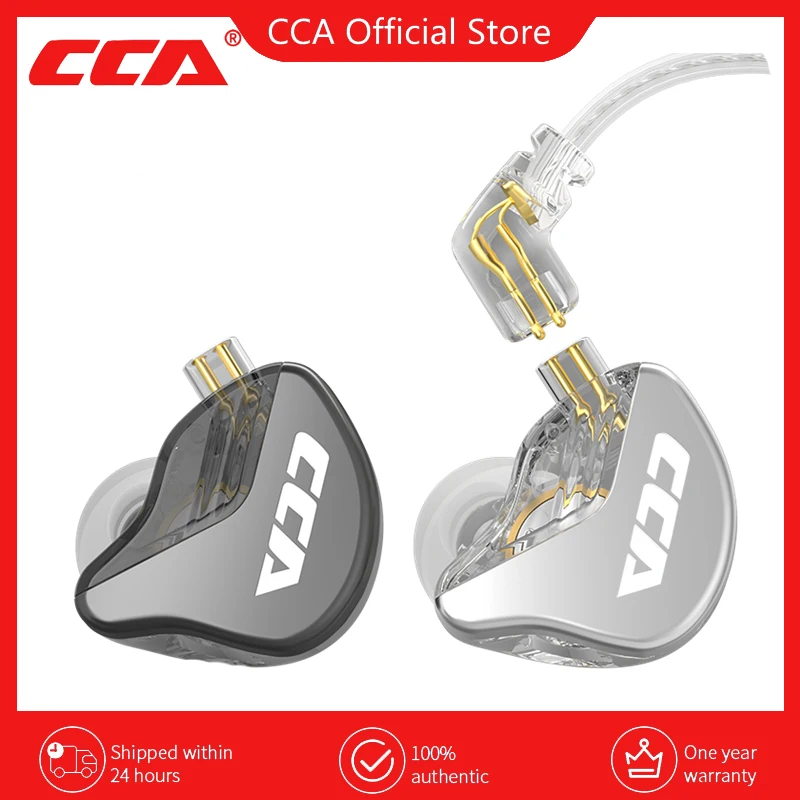 Cca cra fone de ouvido com fio de metal de alta frequência intra-auricular monitor de música fones de ouvido com cancelamento de ruído esporte fone de ouvido gamer