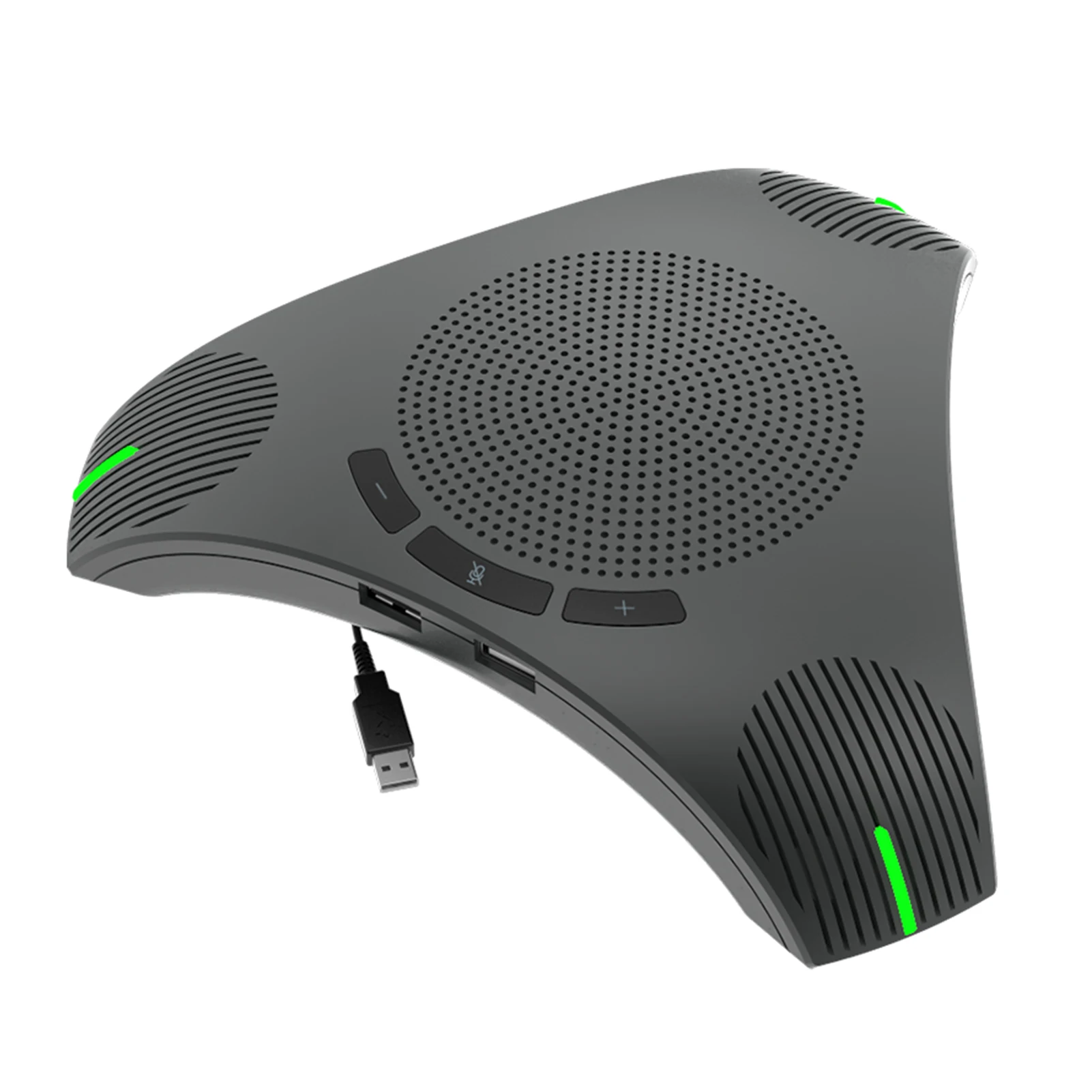 Microfone de conferência com viva-voz USB Microfone omnidirecional para computador 360 ° Captador de Voz com Chave Mute para Skype/Videoconferência Microfone de conferência com viva-voz USB Microfone omnidirecional para computador 360 ° Captador de Voz com Chave Mute para Skype/Videoconferência