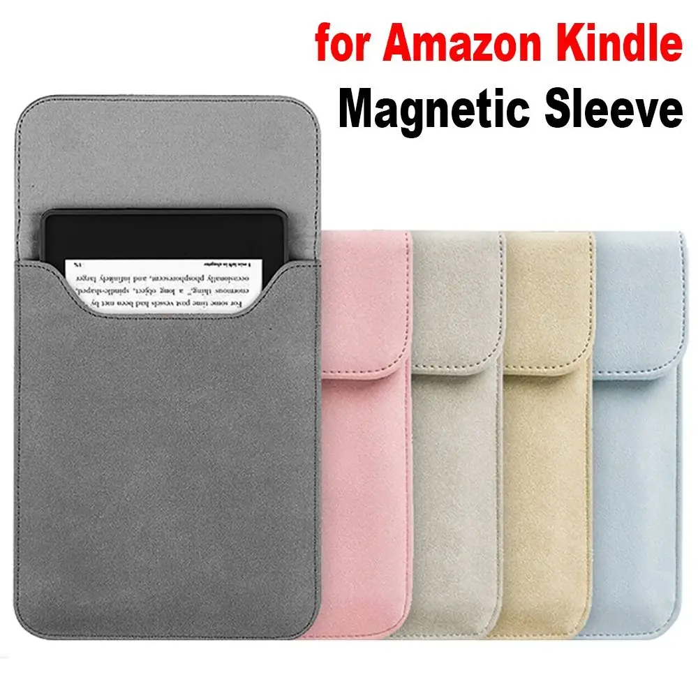 Capa de couro pu para tablet, para kindle 6.8 ", capa protetora, bolsa de inserção, 11a geração, 6", paperwhite, capa, bolsa de transporte para leitor eletrônico