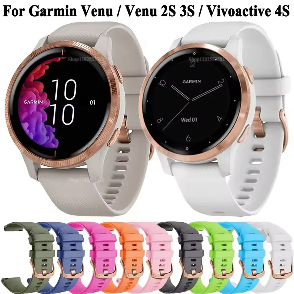Pulseira de 18mm 20mm para garmin venu sq 2 plus vivoactive 4S pulseira smartwatch venu 3s 2s vivoactive 3 5 pulseira de substituição Pulseira de 18mm 20mm para garmin venu sq 2 plus vivoactive 4S pulseira smartwatch venu 3s 2s vivoactive 3 5 pulseira de substituição
