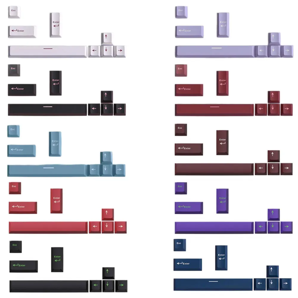 Teclas PBT Cherry Profile para Teclado Mecânico MX Switch, Teclas Personalizadas para Teclado Gamer, 8 Teclas