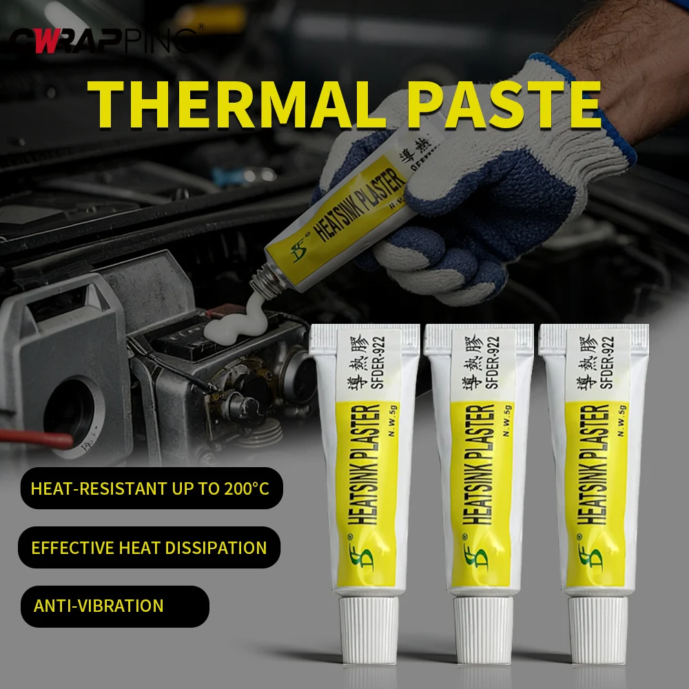 Pasta térmica composto condutora pasta de silicone processador dissipador de calor cpu gpu cooler ventilador de refrigeração gesso cola adesiva