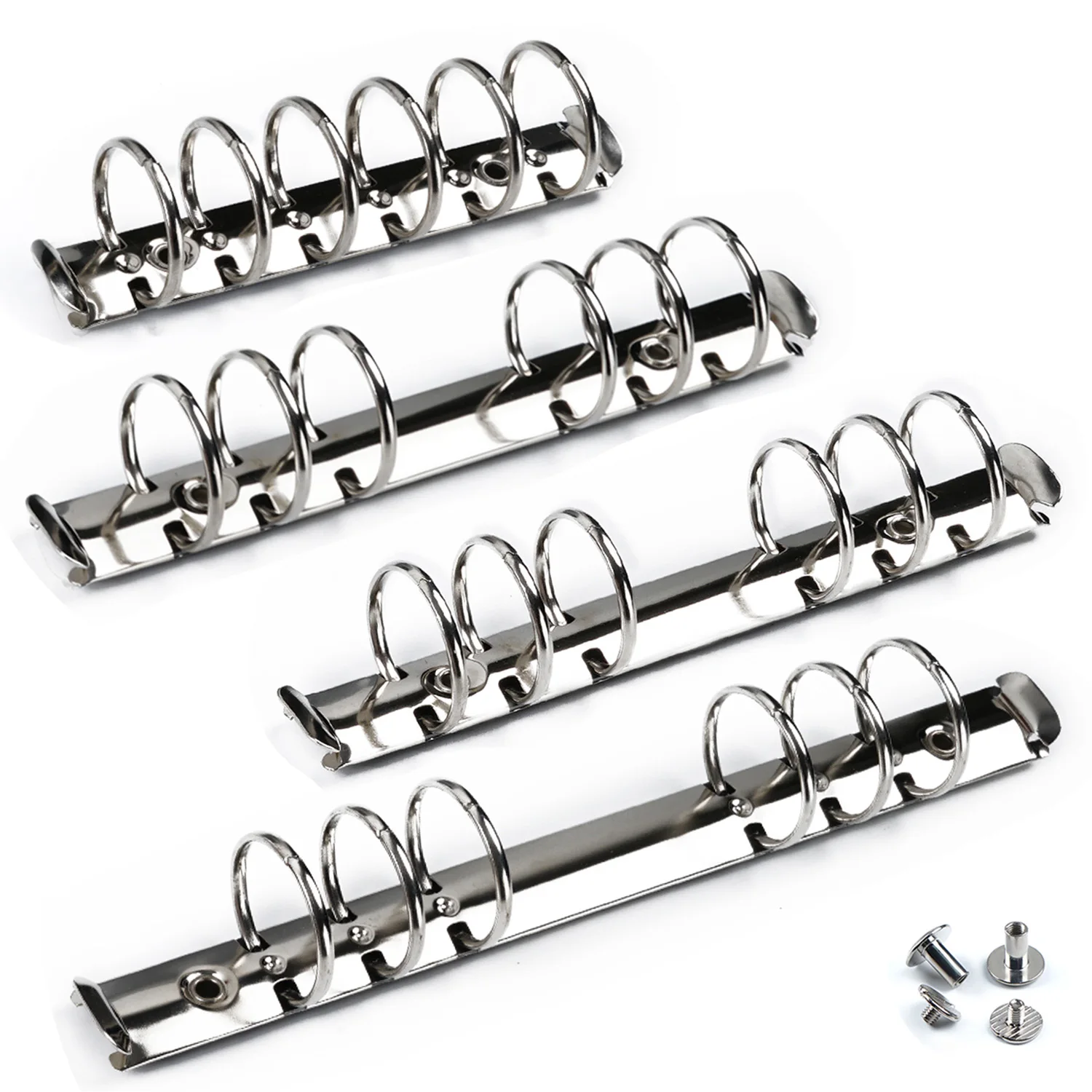 Clipes de pasta de anel de metal de alta qualidade para caderno de folhas soltas, anéis de pasta pessoal a6 a7 destacáveis para acessórios de planejador