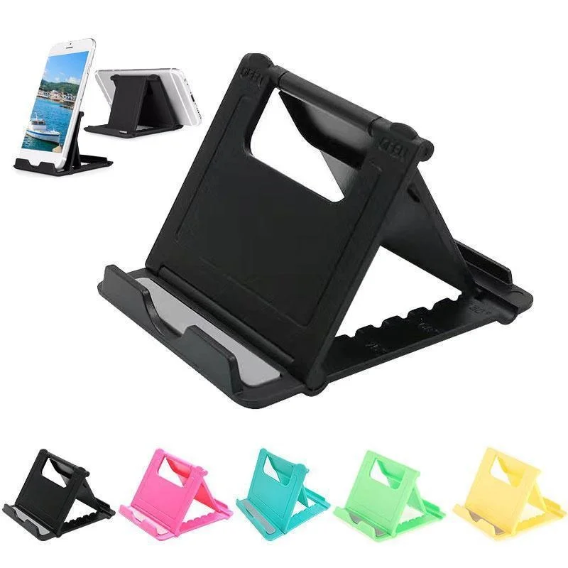Mini criativo portátil universal dobrável suporte de telefone de plástico tablet suporte de computador