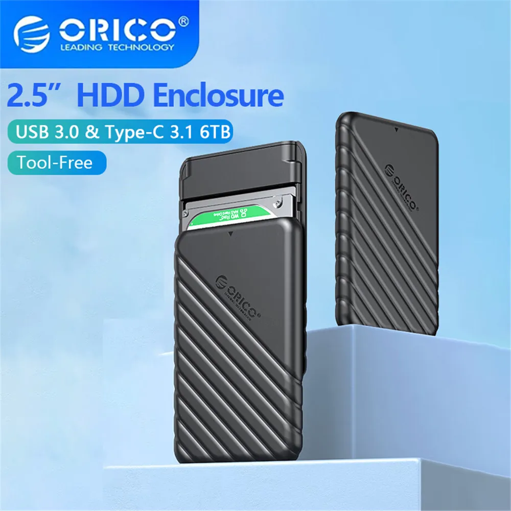 Orico hdd caso 2.5 ''sata para usb 3.0 gabinete de disco rígido para 2.5 Polegada ssd disco hdd caixa de armazenamento 6tb gabinete hdd externo