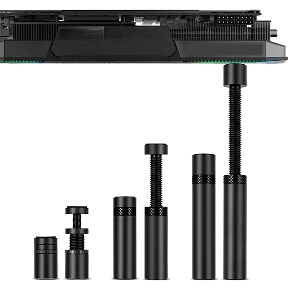 Suporte para Placa Gráfica GPU, Suporte Anti-Sag para Placa de Vídeo, Suporte para Placa de Vídeo para PC Gaming Desktop, Telescópico Vertical Rotativo Suporte para Placa Gráfica GPU, Suporte Anti-Sag para Placa de Vídeo, Suporte para Placa de Vídeo para PC Gaming Desktop, Telescópico Vertical Rotativo