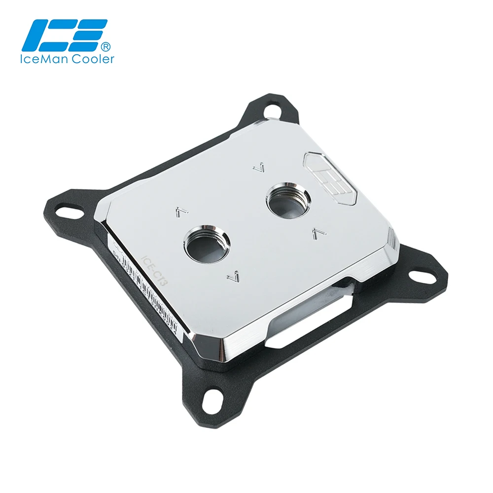 IceManCooler Bloco de água de CPU de níquel completo compatível com AM5 Intel LGA 1851,115X,1200,2011,1700,AMD,AM3,AM4 Cooler,ICE-CT3