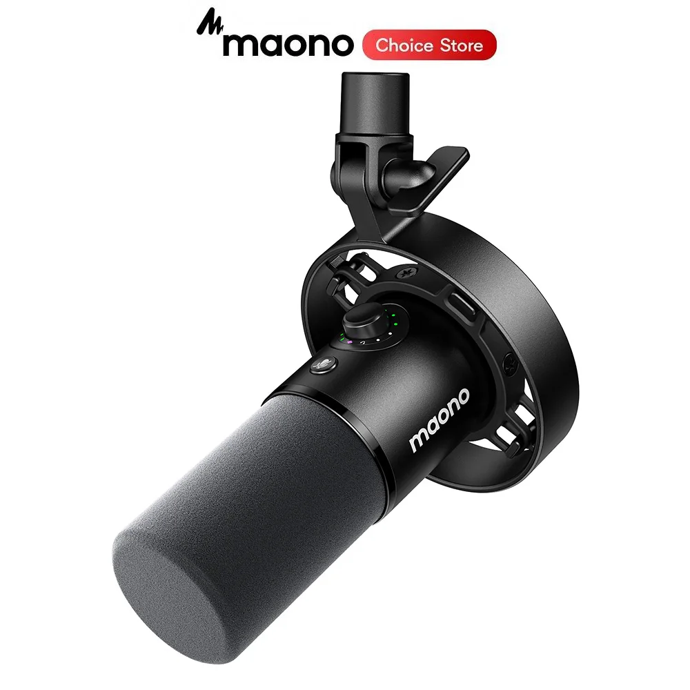Microfone Dinâmico MAONO PD300X XLR USB para Podcast, Microfone de 192kHz/24bit para Criação de Conteúdo e Gravação em Estúdio de Áudio em Casa Microfone Dinâmico MAONO PD300X XLR USB para Podcast, Microfone de 192kHz/24bit para Criação de Conteúdo e Gravação em Estúdio de Áudio em Casa