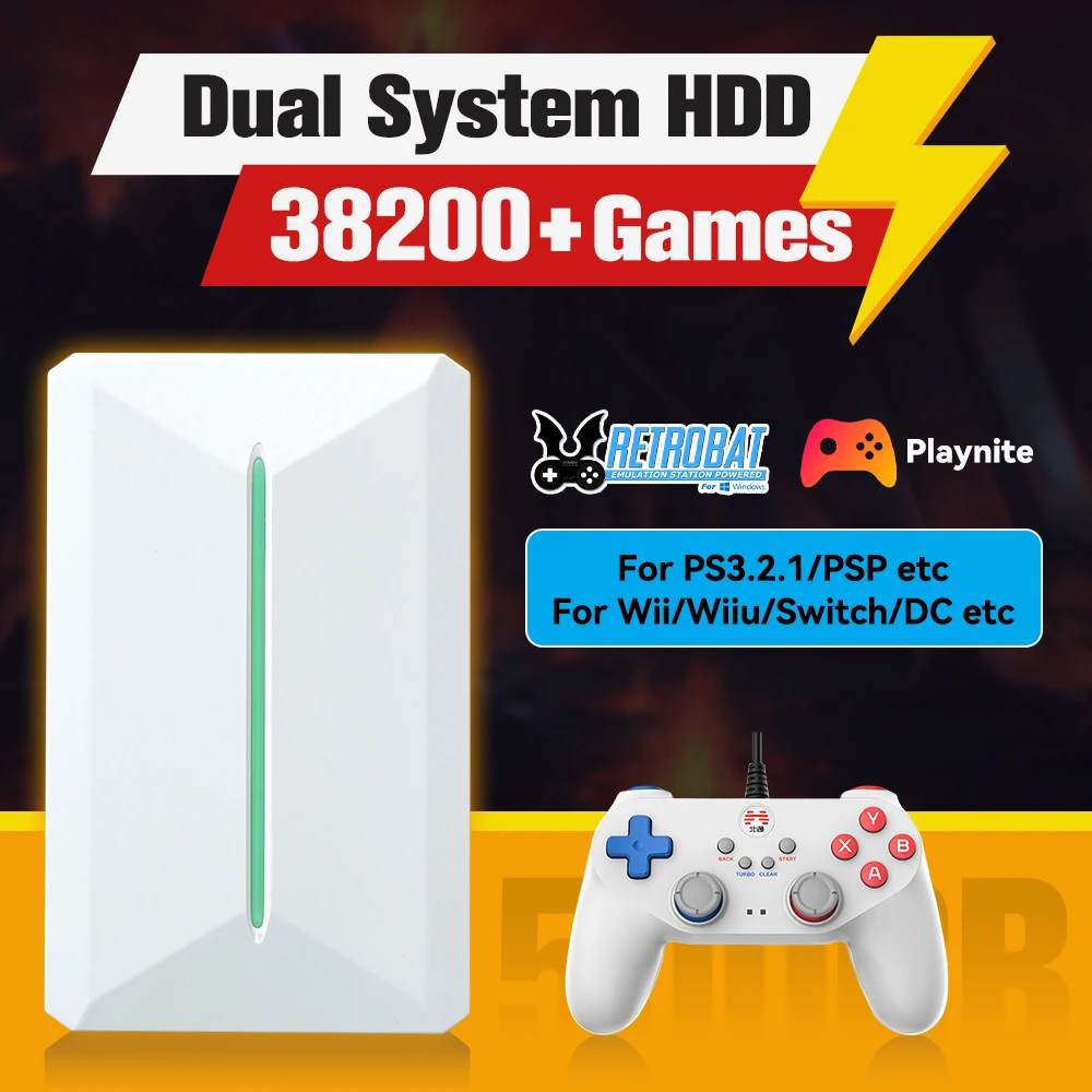 Retrobat & playnite sistema hdd console de jogos retrô para ps3/ps2/wiiu/wii/switch/mame 50 + emuladores 38293 jogos e 42 jogos de pc aaa para pc Retrobat & playnite sistema hdd console de jogos retrô para ps3/ps2/wiiu/wii/switch/mame 50 + emuladores 38293 jogos e 42 jogos de pc aaa para pc
