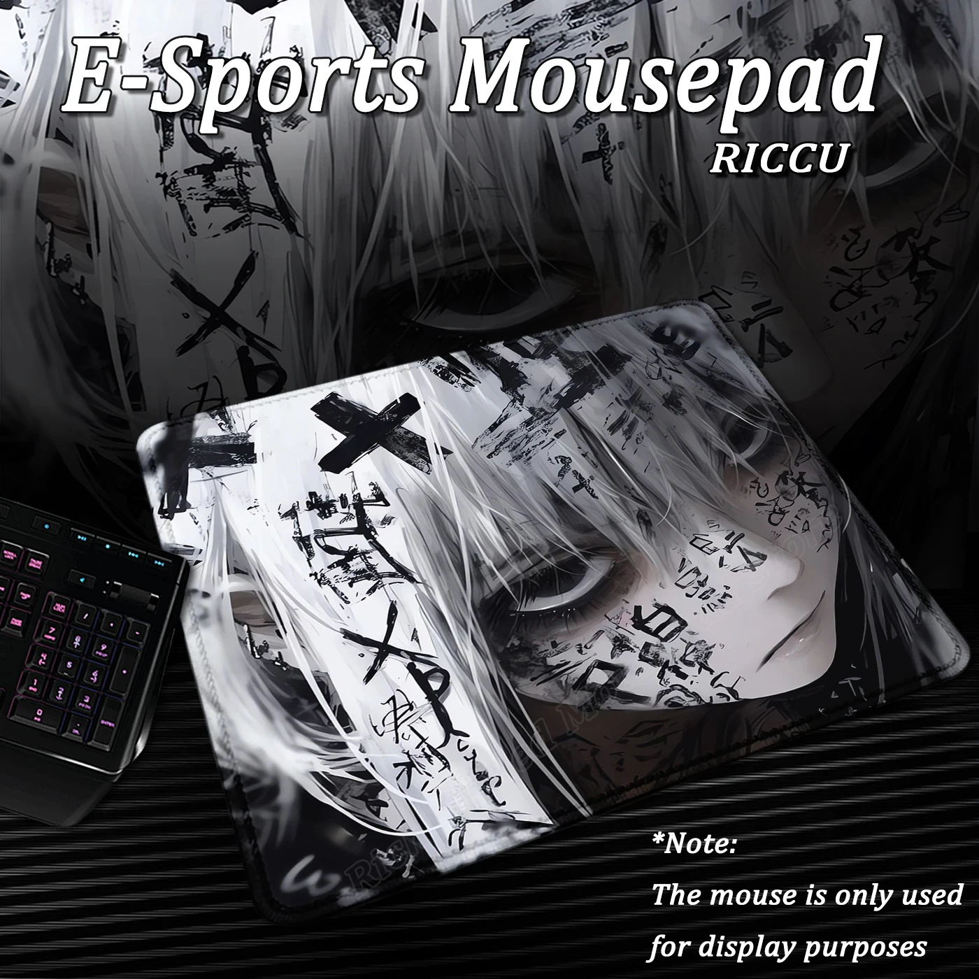 Mouse Pad Estético de Meninas Anime para Computador, Escritório, Gamer, Tapete de Mesa de Borracha Antiderrapante, Mousepad Pequeno para Laptop, Decoração, Tapetes de Mesa para E-Sports