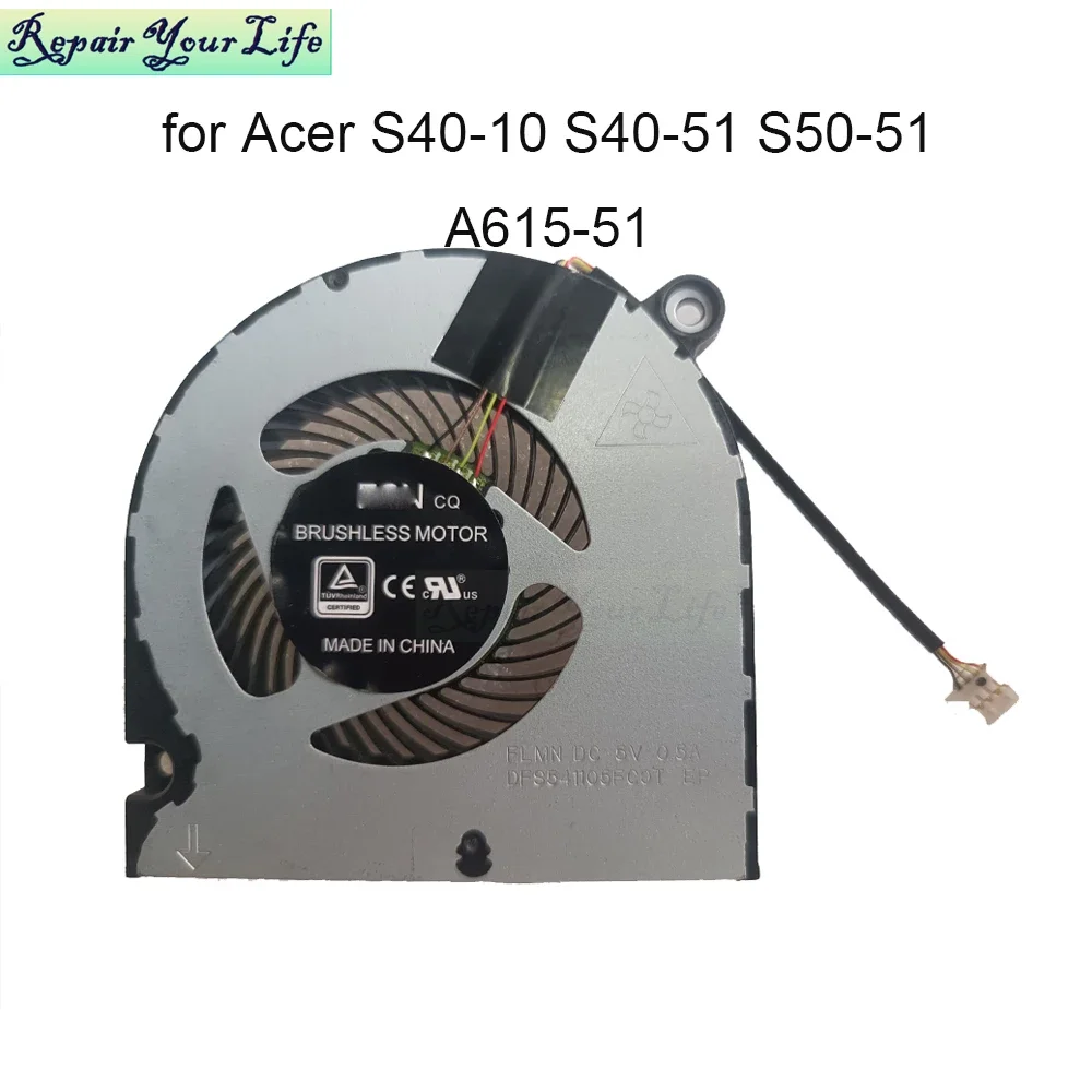 Ventoinhas de Resfriamento para CPU para Acer Aspire 5 A515 A517-51 A615-51 51G Swift 3 S40-10 S40-51 S50-51 13N1-01A0412 Cooler de Processador de Computador Ventoinhas de Resfriamento para CPU para Acer Aspire 5 A515 A517-51 A615-51 51G Swift 3 S40-10 S40-51 S50-51 13N1-01A0412 Cooler de Processador de Computador