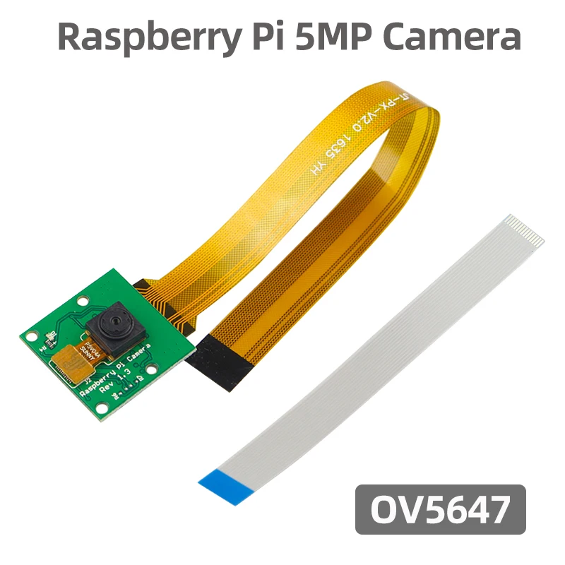 Raspberry Pi 5 / Zero Camera 5MP 1080P OV5647 Câmera Webcam com suporte opcional FFC para Raspberry Pi 5/4/3/Zero 2 W Pi0
