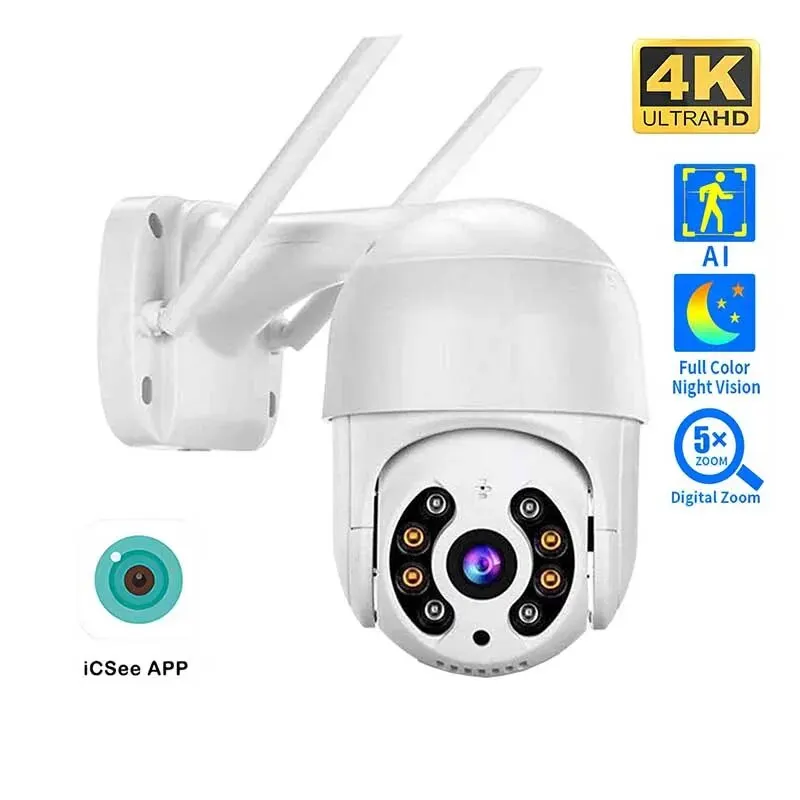 8mp 4k câmera ip 5mp speed dome rastreamento automático câmera ptz casa inteligente ao ar livre sem fio wifi câmera monitor de vigilância 8mp 4k câmera ip 5mp speed dome rastreamento automático câmera ptz casa inteligente ao ar livre sem fio wifi câmera monitor de vigilância