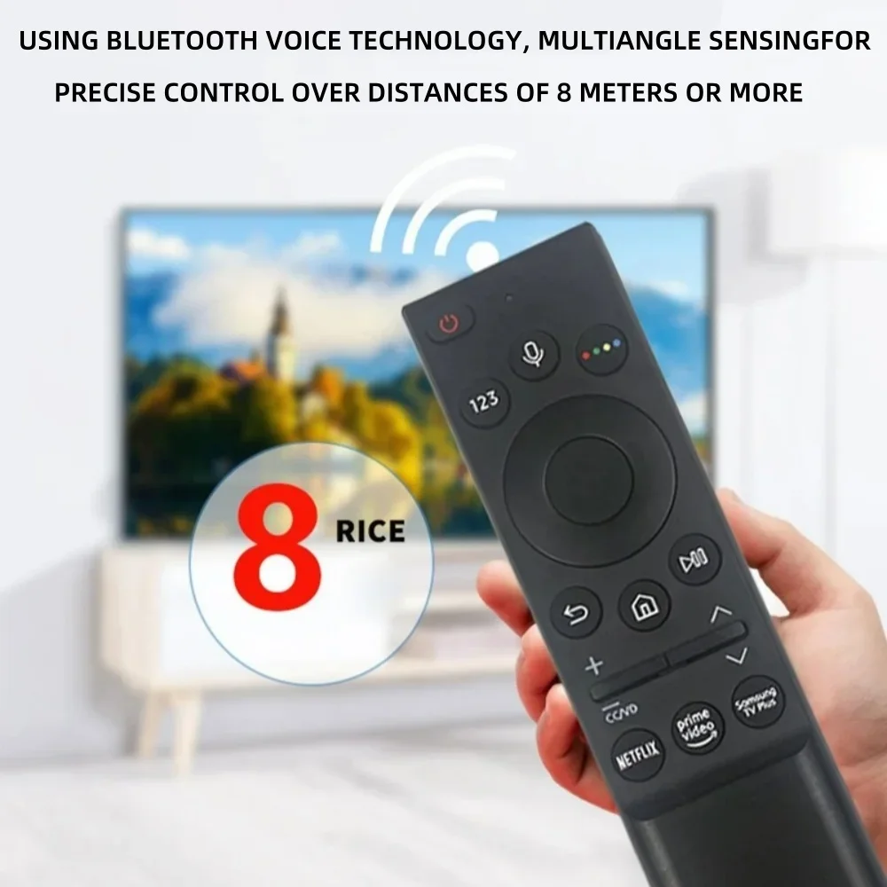 BN59-01363 – Comando de voz universal para Smart TV Samsung, séries NEO QLED/QLED, compatível com os modelos QN43LS03AAFXZA e QN55LS03AAFXZA.