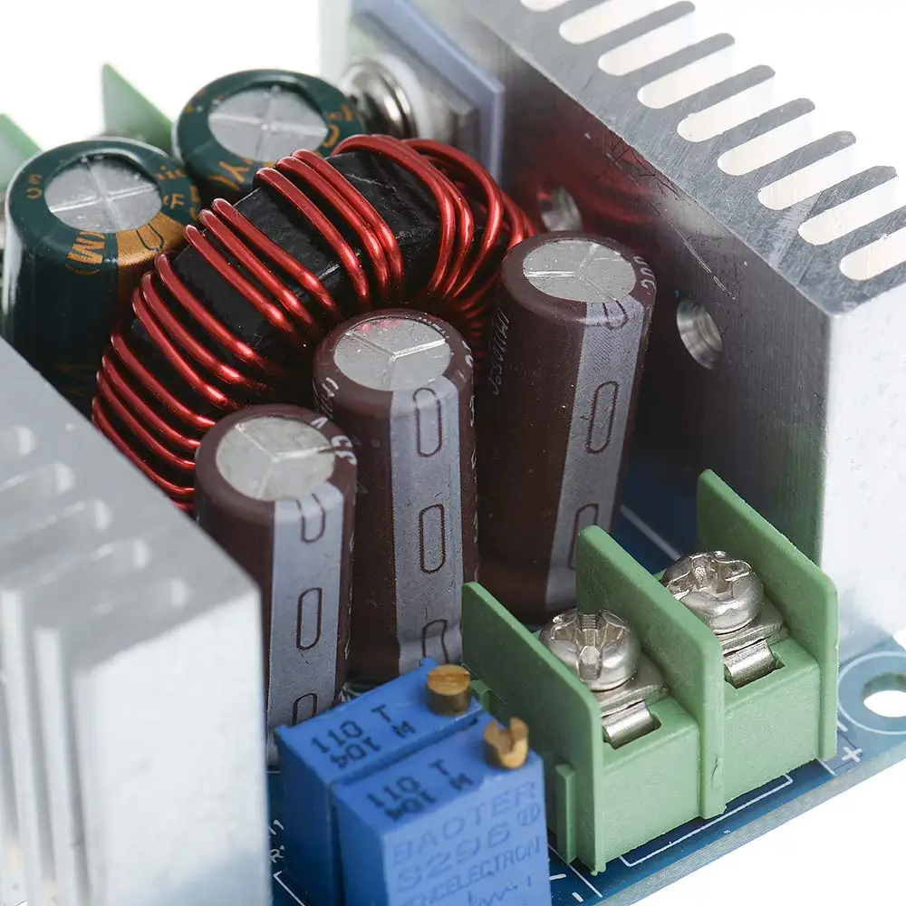 Fonte de alimentação de corrente constante, módulo step down, conversor DC Buck ajustável, 20A, 300W, 6-40V a 1,2-36V