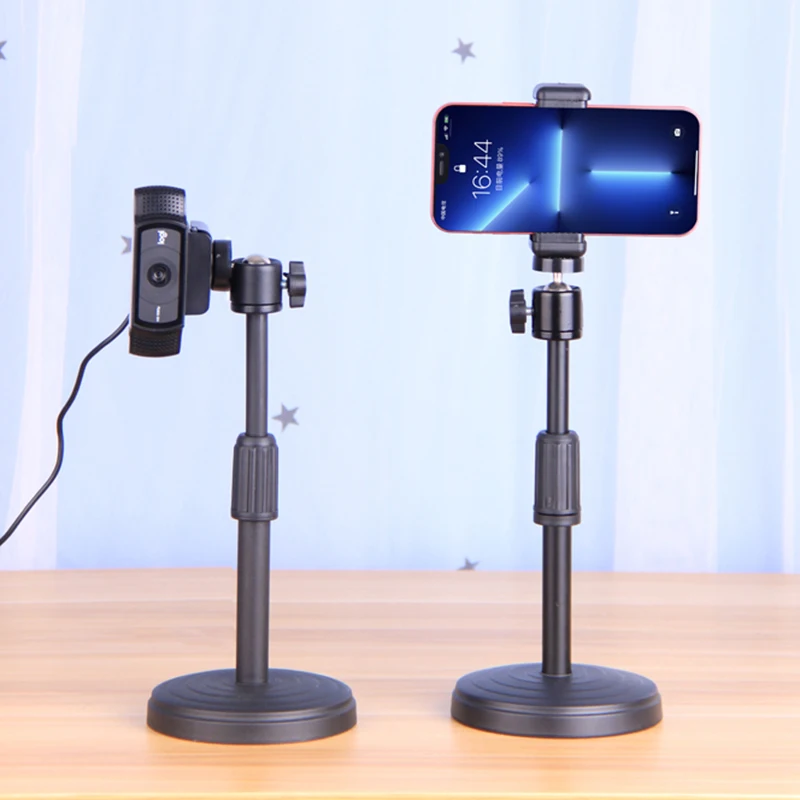 Tripé de mesa para celular, webcam, câmera dslr, suporte de mesa para smartphone, celular, suporte para câmera web