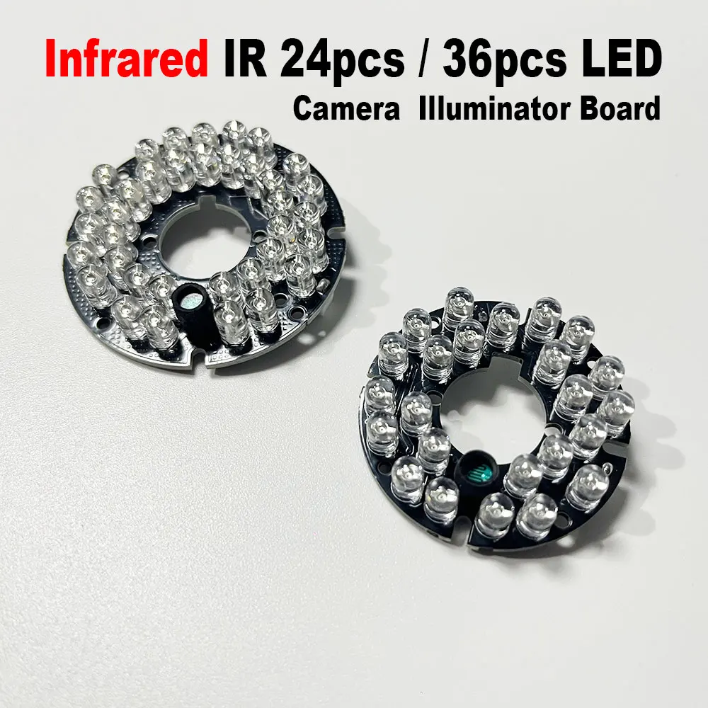 Placa de Iluminação Infravermelha com 36 LEDs IR para Câmera IP Wi-Fi, Câmera de Vídeo Sem Fio, Placa Iluminadora de 24 LEDs para Câmera de Segurança