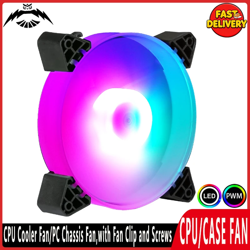 Ventoinha de Resfriamento para CPU 90mm/120mm, Cooler de Ar para Processador, Ventoinha de Gabinete de Computador 3pin/4pin PWM, Equipada com Suporte de Fixação e Parafusos de Montagem Ventoinha de Resfriamento para CPU 90mm/120mm, Cooler de Ar para Processador, Ventoinha de Gabinete de Computador 3pin/4pin PWM, Equipada com Suporte de Fixação e Parafusos de Montagem