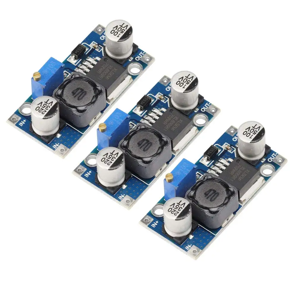 3/6pc xl6009 DC-DC buck boost conversor de tensão módulo de alimentação 4a 400khz módulo de interruptor ajustável 3.8-30v a 1.25-35v fonte de alimentação
