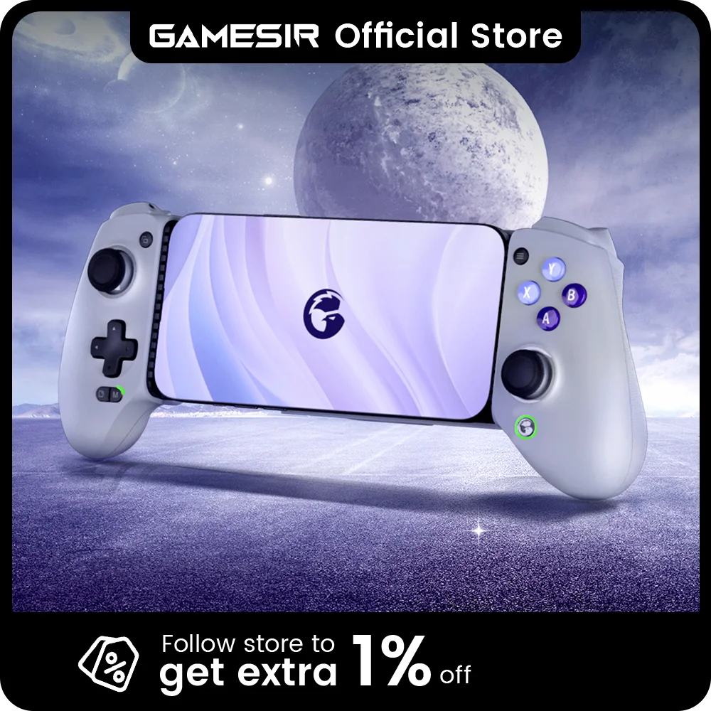 GameSir G8 Galileo Controle de Jogo para Celular, Joystick com Efeito Hall para iPhone 15 e Telefone Móvel Android, Jogos em Nuvem