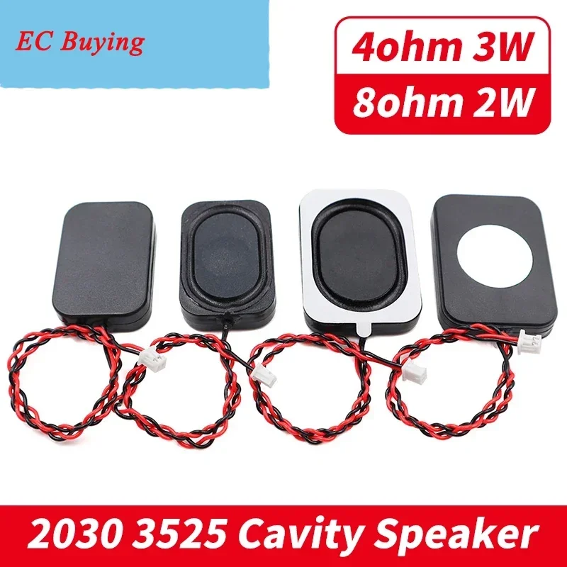 1 pçs 4 8 ohm 3w 4ohm 2w mini alto-falantes de áudio portátil 2030 3525 tv led cavidade som alto-falante diy home theater música alto-falante