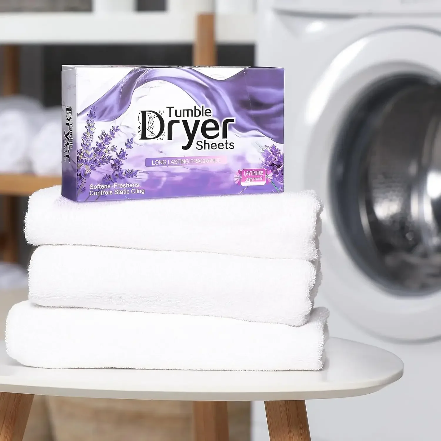 Lençóis para Secadora a Granel, Amaciante Vegetal Antiestático, Desamassador de Roupas com Fragrância Fresca para Uso Doméstico na Secadora Lençóis para Secadora a Granel, Amaciante Vegetal Antiestático, Desamassador de Roupas com Fragrância Fresca para Uso Doméstico na Secadora
