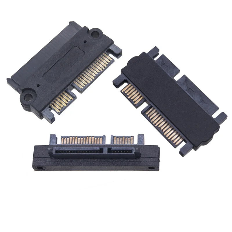 SFF-8482 SAS para SATA 3.0 Adaptador 22Pin SATA para SATA Conector Conversor Reto 180 Graus Vertical 90 Graus Riser para HDD SSD SFF-8482 SAS para SATA 3.0 Adaptador 22Pin SATA para SATA Conector Conversor Reto 180 Graus Vertical 90 Graus Riser para HDD SSD