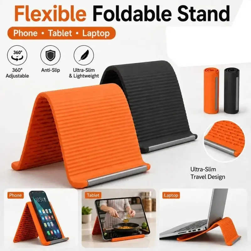 Suporte Portátil Ajustável e Dobrável para Telefone, Tablet e Laptop, Suporte Multiângulo para Casa, Escritório e Viagens