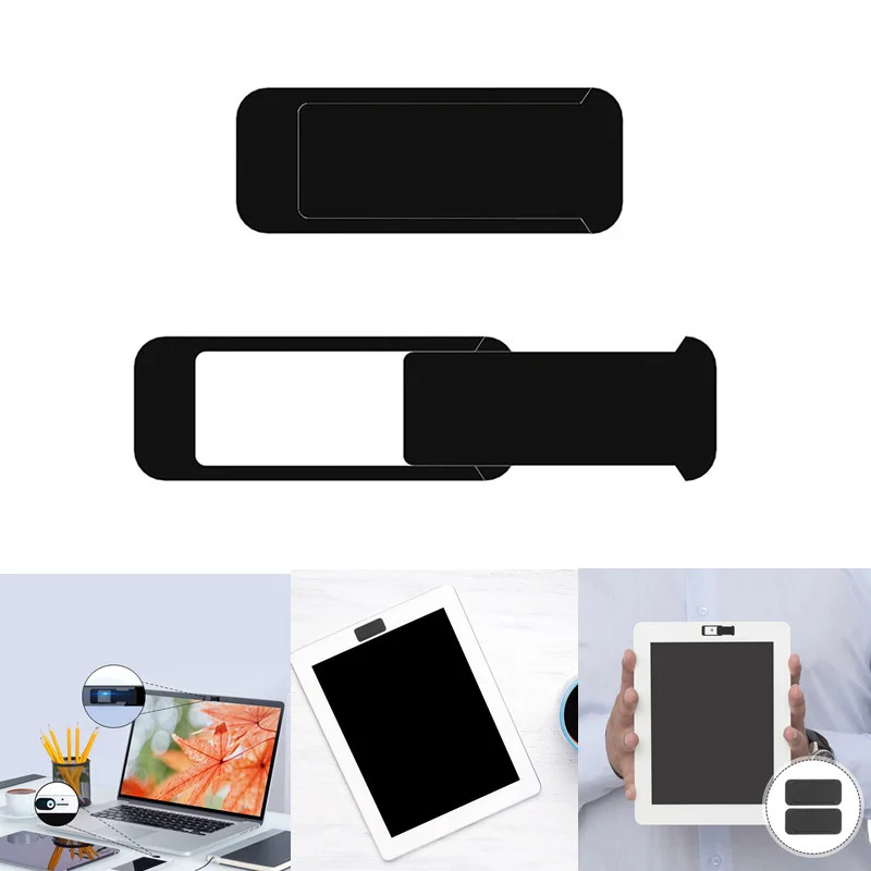 2/4 pçs webcam capa obturador ímã slider capa de câmera de plástico para tablet web portátil câmera do telefone móvel lente privacidade adesivo