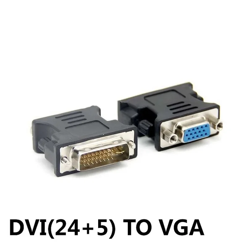 Adaptador dva vfêmea com conector de DVI-I, 24 + 5 p para v, conversor de placa de vídeo hd para pc, hd, projetor