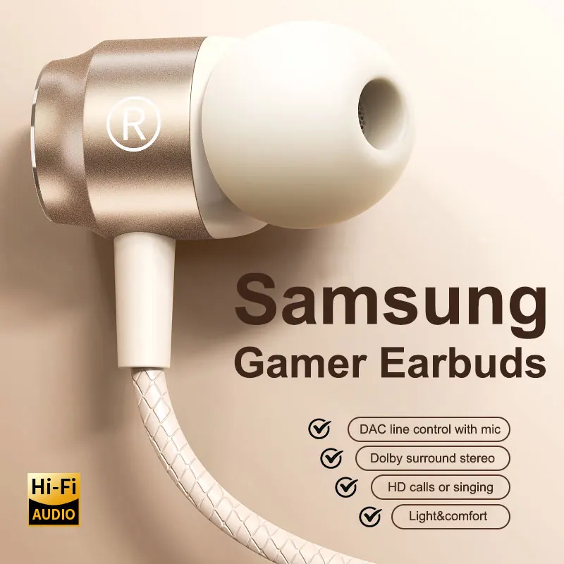 EARDECO Fones de Ouvido Samsung com Som HiFi Intra-auricular USB Tipo C 3.5mm com Controle por Fio para Galaxy S24 S23 S22 Ultra EARDECO Fones de Ouvido Samsung com Som HiFi Intra-auricular USB Tipo C 3.5mm com Controle por Fio para Galaxy S24 S23 S22 Ultra