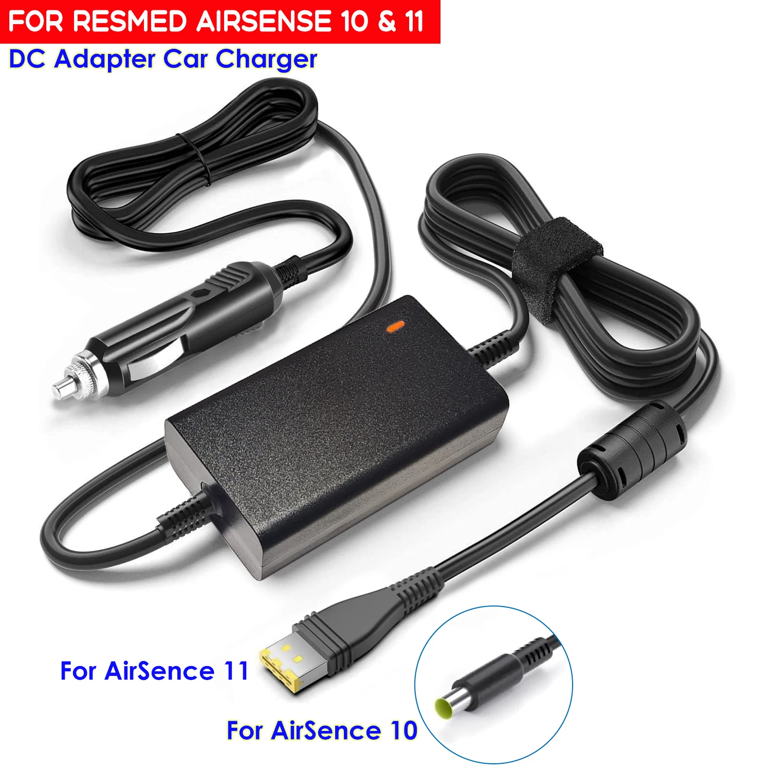 Para resmed airsense 10/11 conversor dc, adaptador dc 12v-24v carregador de carro para airsense 11/10 fontes de alimentação 65w resmed airsense