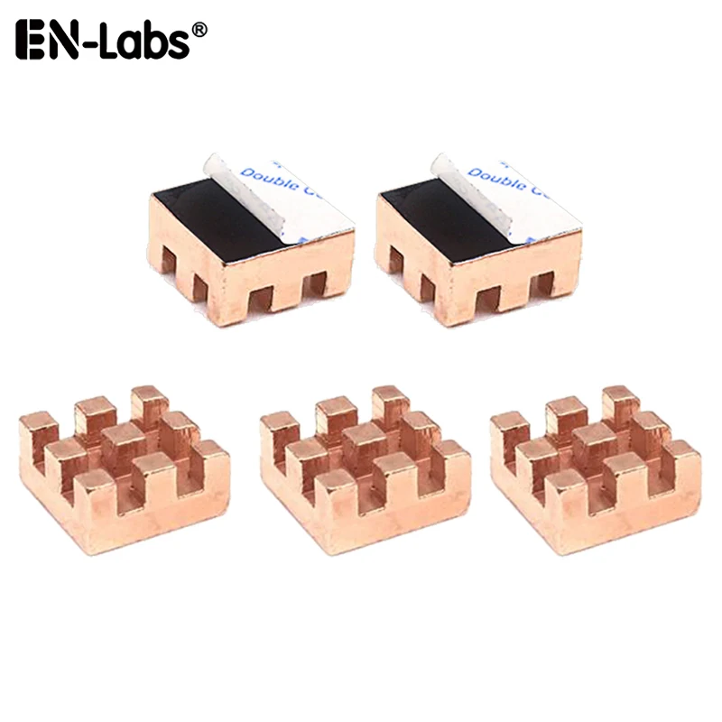 Dissipador de calor de cobre puro 10x10mm, chipset pequeno, radiador ic para memória ram mos com fita adesiva térmica 9448a-5 tamanhos