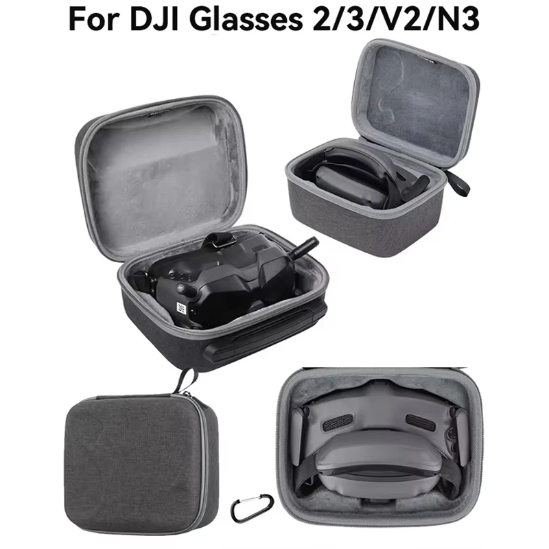 Bolsa de Armazenamento para Óculos DJI FPV 2 3 V2 N3, Maleta para Óculos de Voo DJI FPV, Pacote de Proteção contra Quedas, Estojo de Transporte