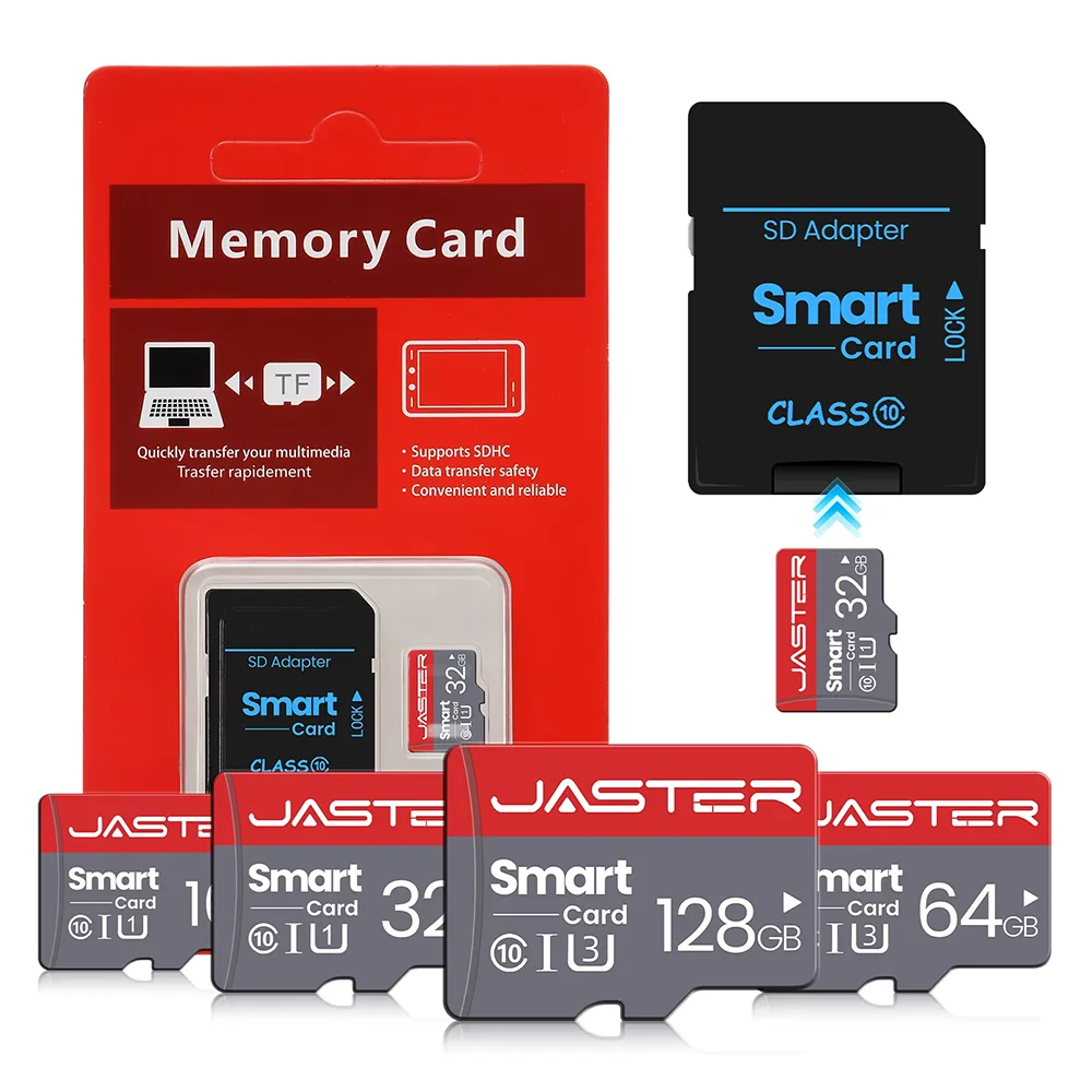 Cartão de memória Mini SD de alta velocidade, 256 GB, Classe 10, Micro TF, cartão USB, 4 GB, 8 GB, 16 GB, 32 GB, 64 GB, 128 GB, para smartphones.