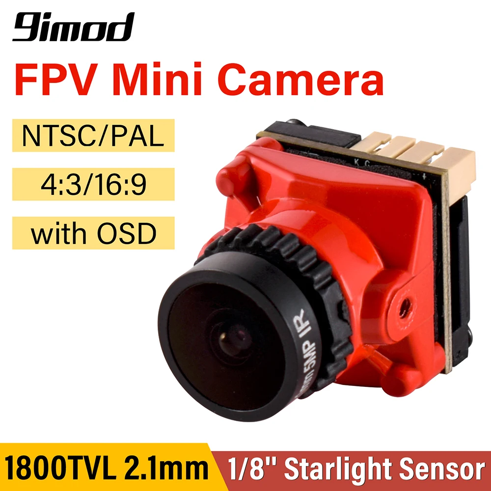 Câmera FPV de 5MP, 1800TVL, com sensor Starlight de 2,1 mm para drones de corrida RC, tamanho de 1/8 de polegada, visão noturna, compatível com DJI. Câmera FPV de 5MP, 1800TVL, com sensor Starlight de 2,1 mm para drones de corrida RC, tamanho de 1/8 de polegada, visão noturna, compatível com DJI.