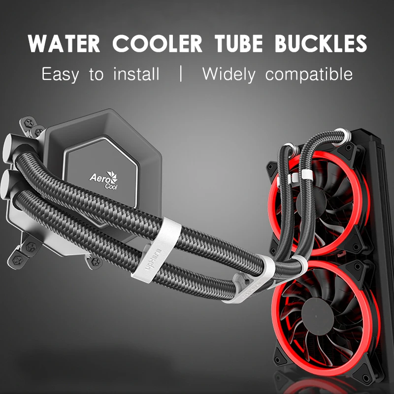 Jumpeak universal computador refrigerador de água tubo pente organizar fivela fixa clipe pc acessório diy
