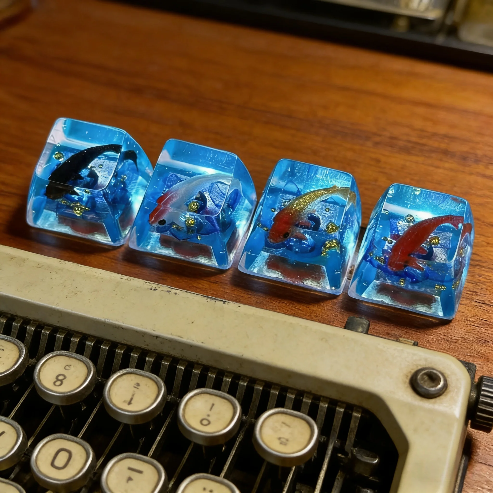 Novas Teclas DIY de Resina para Teclado Gamer - Keycaps para Teclados Mecânicos com Switch Cherry MX Novas Teclas DIY de Resina para Teclado Gamer - Keycaps para Teclados Mecânicos com Switch Cherry MX