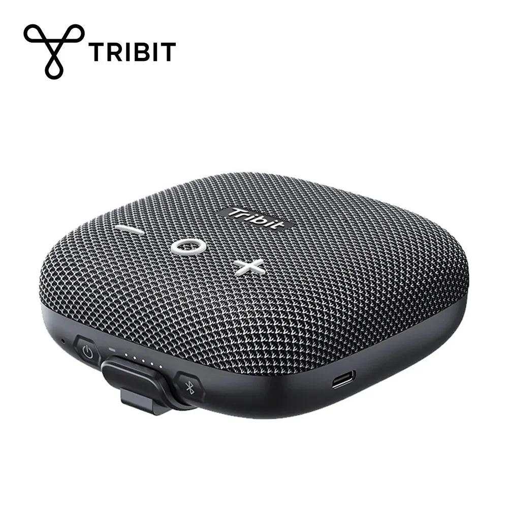 Caixa de Som Portátil Tribit StormBox Micro 2, 10W com Graves Potentes, IP67 à Prova d'Água, Bluetooth 5.3, Caixa de Som para Bicicleta, 12 Horas de Reprodução TWS para Caminhadas