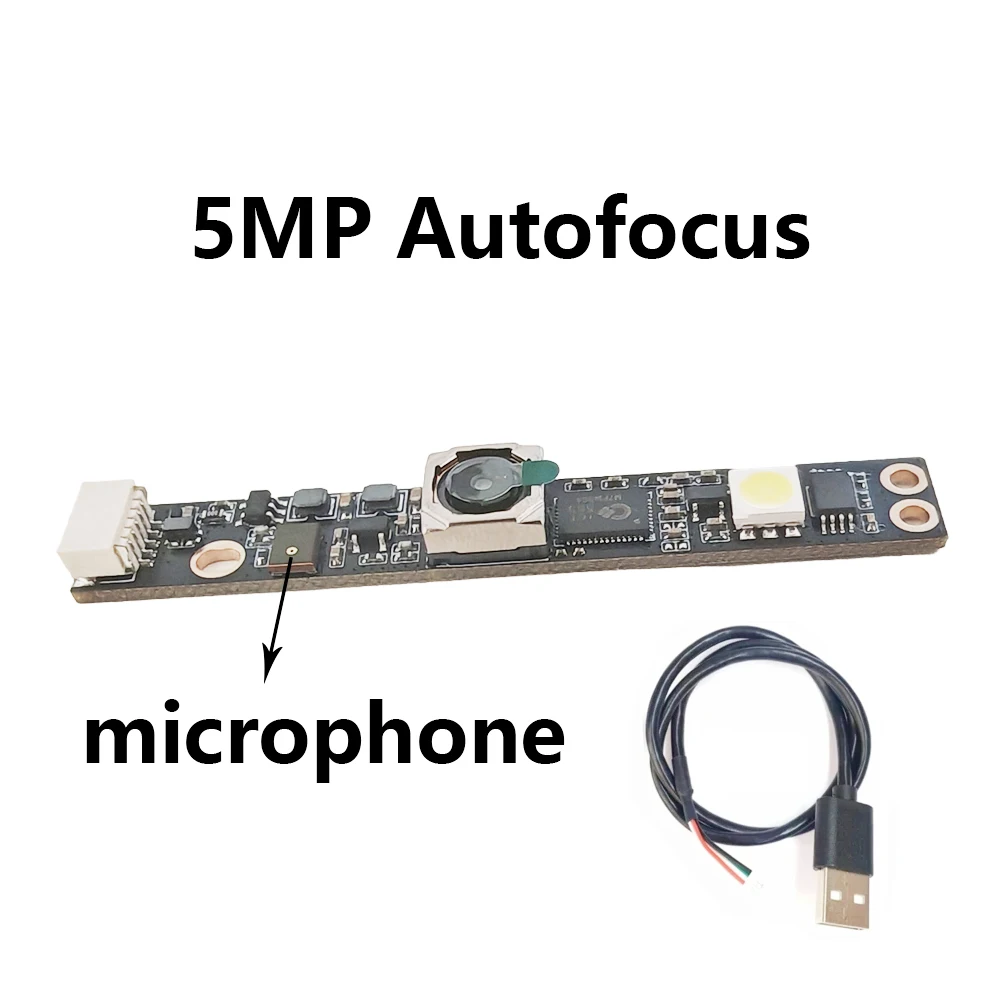 Placa de módulo de câmera usb ov5640, 5mp, para computador portátil, resolução 2592x1944, módulo de webcam com foco automático e microfone Placa de módulo de câmera usb ov5640, 5mp, para computador portátil, resolução 2592x1944, módulo de webcam com foco automático e microfone