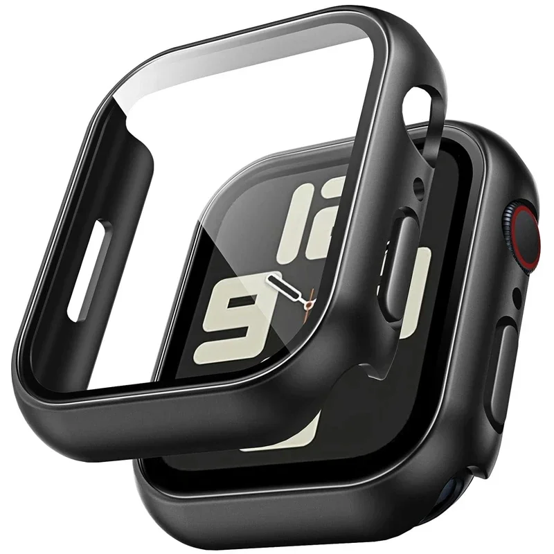 Protetor de Tela de Vidro Temperado para Apple Watch, Capa, Caso, Acessórios, 45mm, 41mm, 44mm, 40mm, 42mm, Série 9, 4, 5, 6, SE, 7, 8 Protetor de Tela de Vidro Temperado para Apple Watch, Capa, Caso, Acessórios, 45mm, 41mm, 44mm, 40mm, 42mm, Série 9, 4, 5, 6, SE, 7, 8