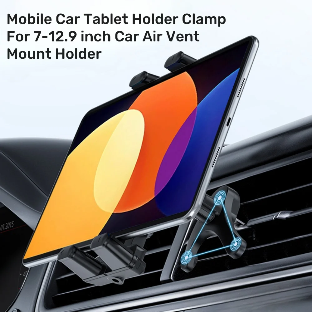 Suporte para celular com ventilação de ar para carro, pode ser adaptado em telefones celulares, tablets, telefones celulares com tela dobrável, poderoso