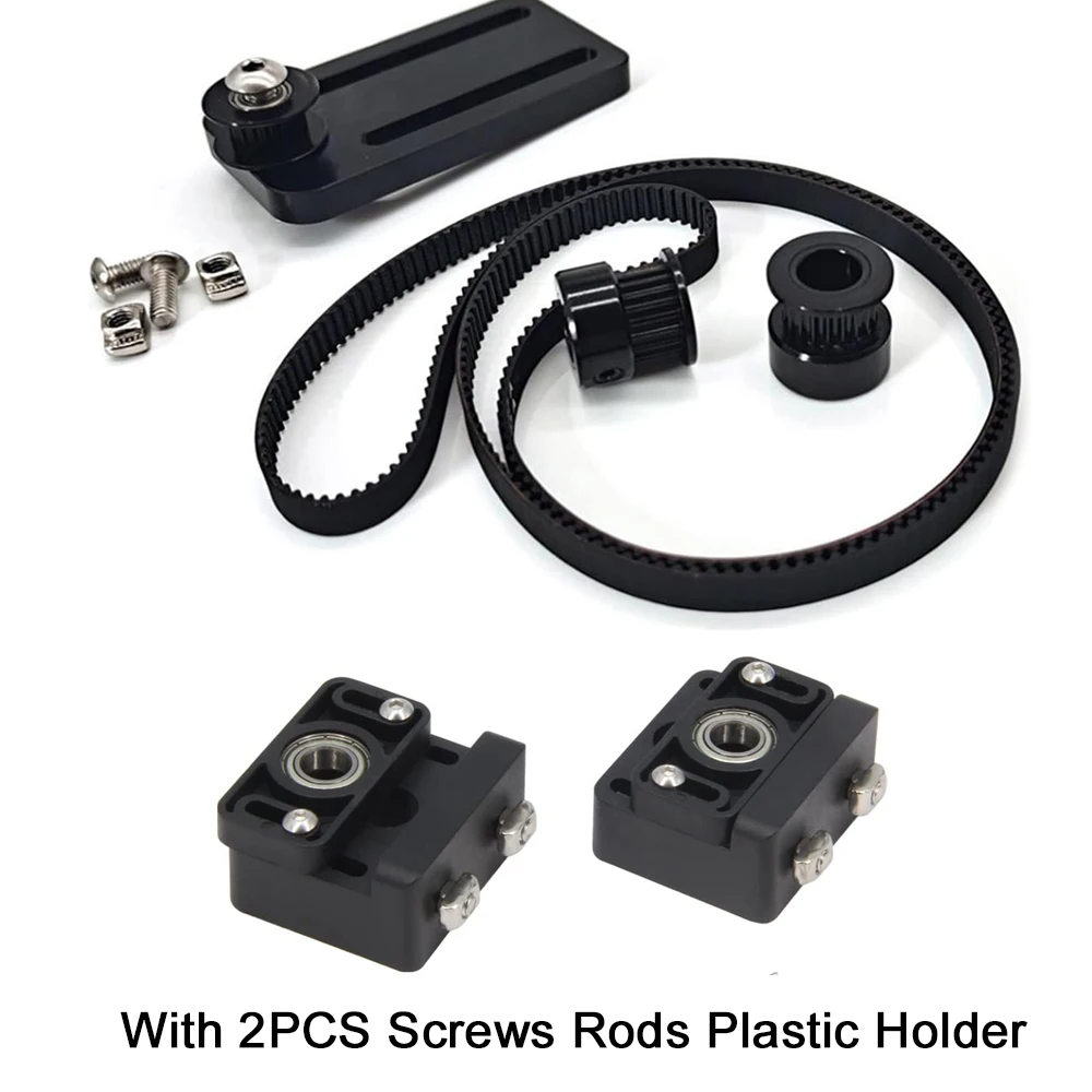 Atualizar duplo eixo z cinto rosca hastes titular kit diy para creality ender 3 ender 3s pro cr10 cr10s peças de impressora 3d