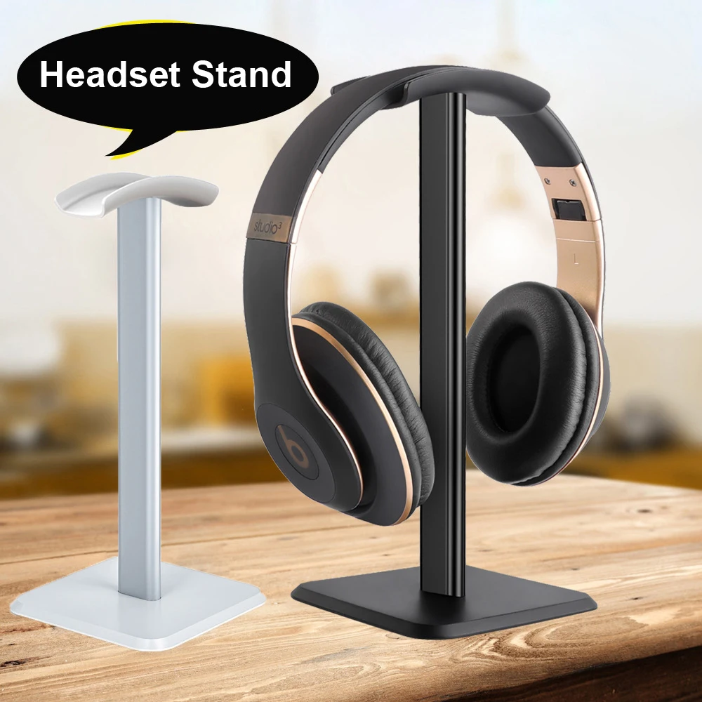 Liga de alumínio metal fone de ouvido suporte rack montagem cabide flexível gamer cabide rack exibição