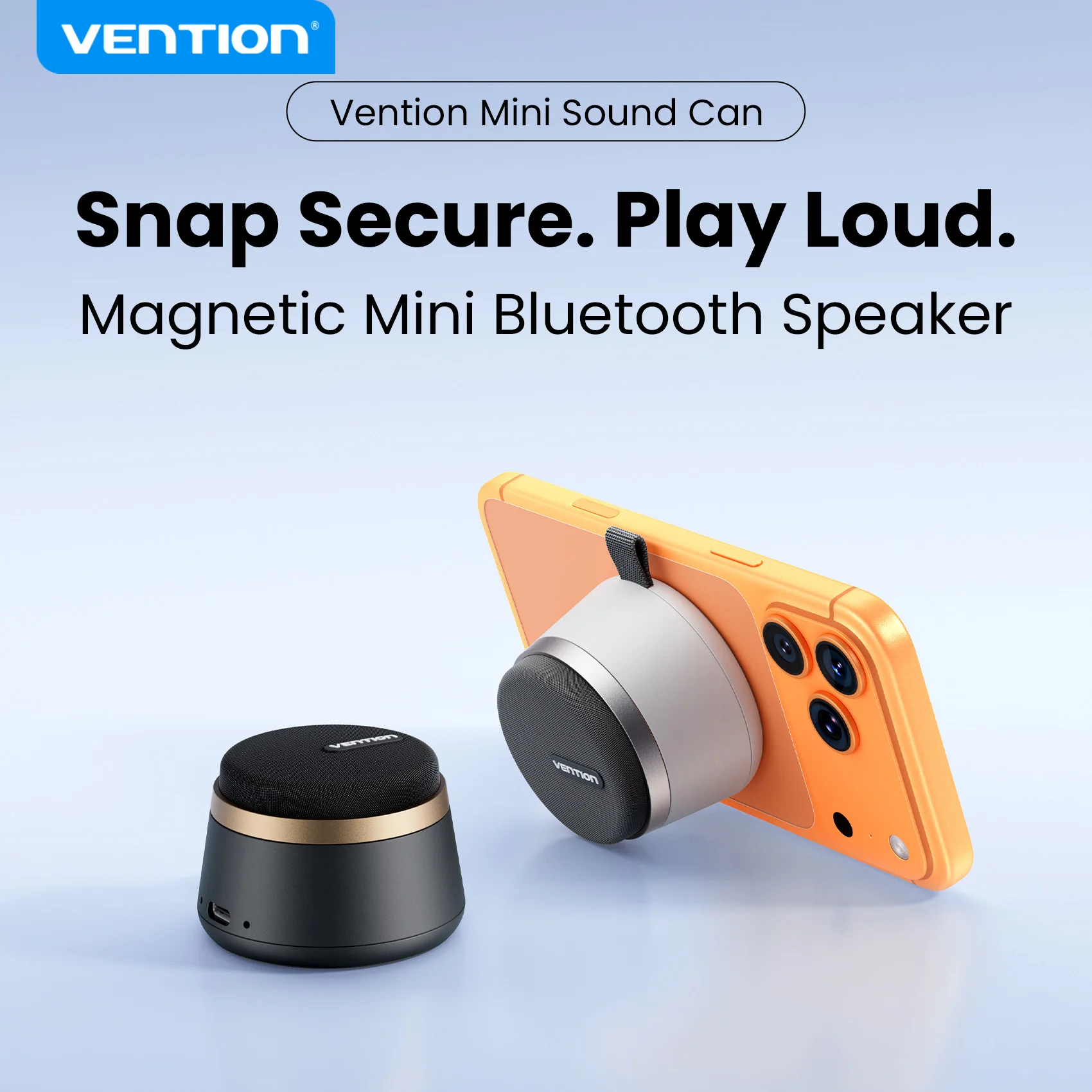 Caixa de Som Bluetooth Magnética Portátil Vention IPX6 à Prova d'Água, Mini Caixa de Som para Chuveiro com Graves Aprimorados, Suporte para Caixa de Som Estéreo TWS para Uso Externo Caixa de Som Bluetooth Magnética Portátil Vention IPX6 à Prova d'Água, Mini Caixa de Som para Chuveiro com Graves Aprimorados, Suporte para Caixa de Som Estéreo TWS para Uso Externo