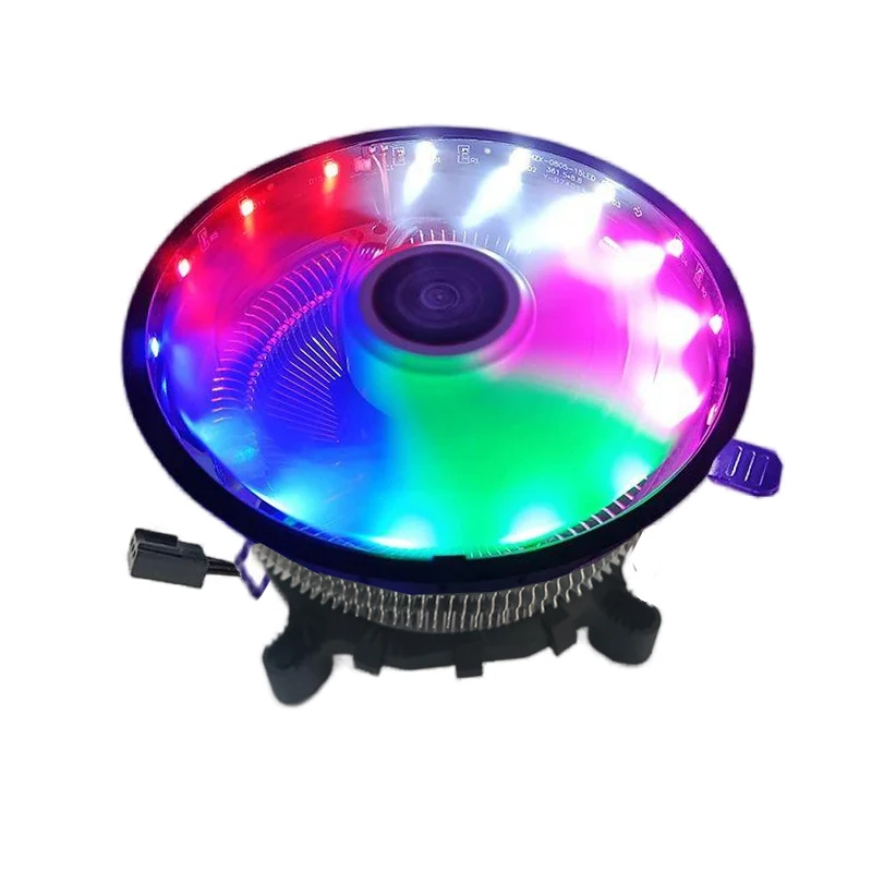 Refrigerador universal de cpu, refrigerador de computador, luxo, led, alumínio, dissipador de calor, ventilador de cpu para lga 775 1150 1155 1156 1700 1200 1366 2011