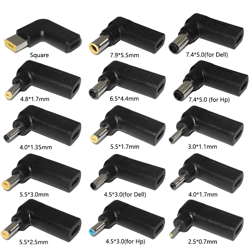 Adaptador de alimentação para laptop, conector dc, usb tipo c fêmea para macho universal, conversor para hp dell, asus, acer, lenovo, notebook Adaptador de alimentação para laptop, conector dc, usb tipo c fêmea para macho universal, conversor para hp dell, asus, acer, lenovo, notebook